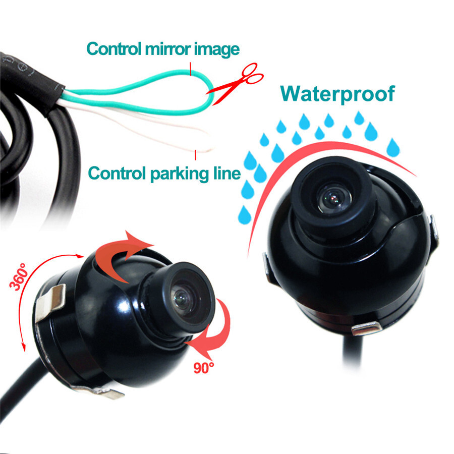 HD Car Backup Camera Front Side Rear View Cam 140 Degree Wide