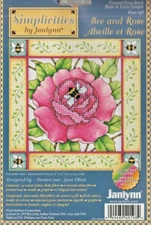 "BEE & ROSE"- "Simplicities" Counted Cross Stitch Kit by Janlynn