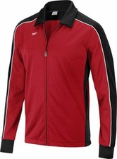 Speedo Youth Streamline Warm Up Jacket Speedo Vibrant BLK/Maroon Size Medium New