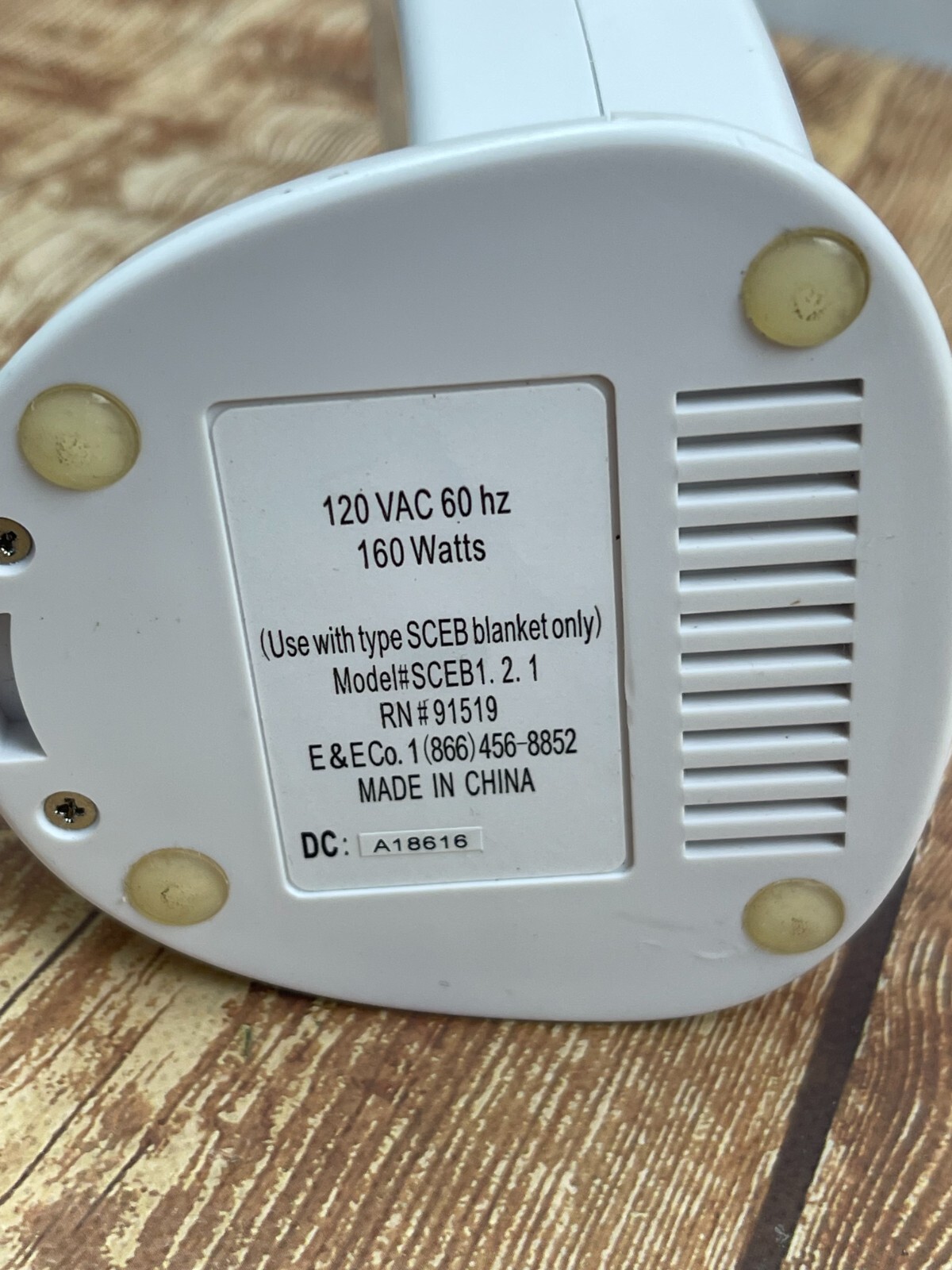 Woolrich Electric Blanket Controller Model SCEB1.2.1