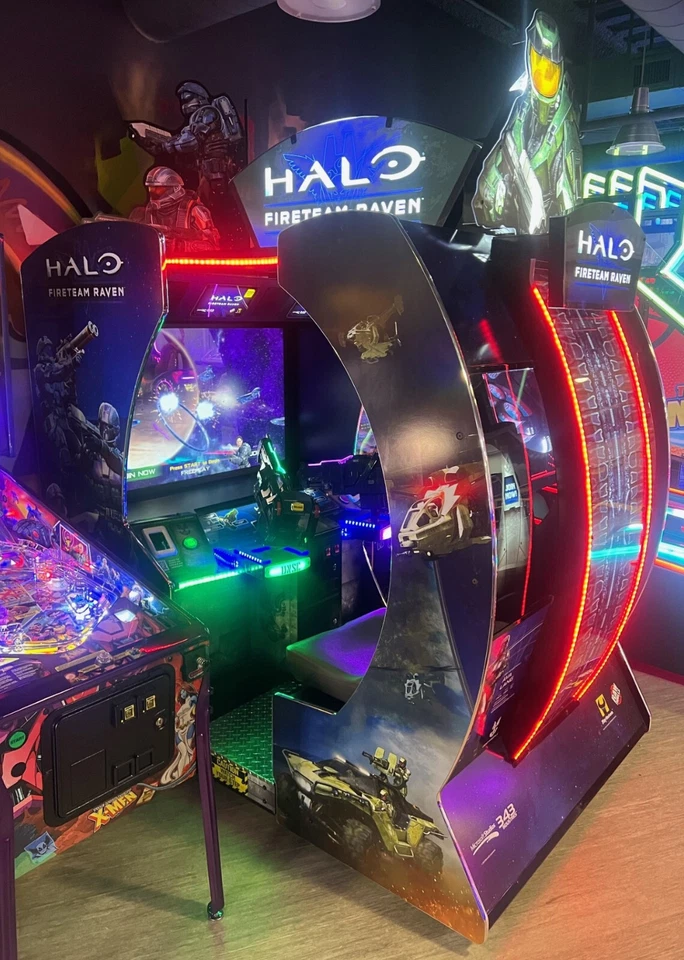 HALO FIRETEAM RAVEN ARCADE MACHINE by RAW THRILLS (Excellent) *RARE* - Image 2 of 4