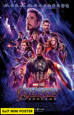 Avengers: Endgame (2019) Movie Poster 11x17 Marvel MCU Iron Man Captain America