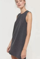 Urban Outfitters Uo Tasker Structured Shift Dress Black Polka Dot Medium Mgd