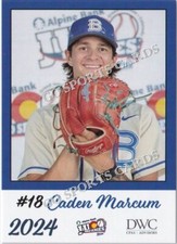 2024 Blinn College Buccaneers JUCO Caden Marcum Baseball Licensed