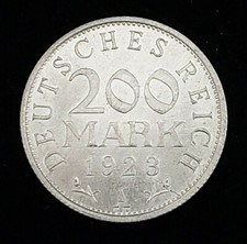 Germany 1923-A 200 Mark Coin Weimar Republic KM#35 Uncirculated