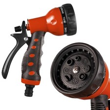 8 Function Garden Water Hose Spray Nozzle Gun Multi Pattern Adjustable Mist Jet