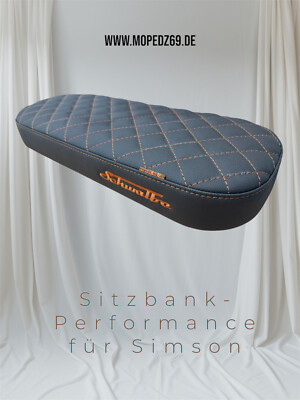 Seat long-performance with embroidery for Simson KR51 Schwalbe