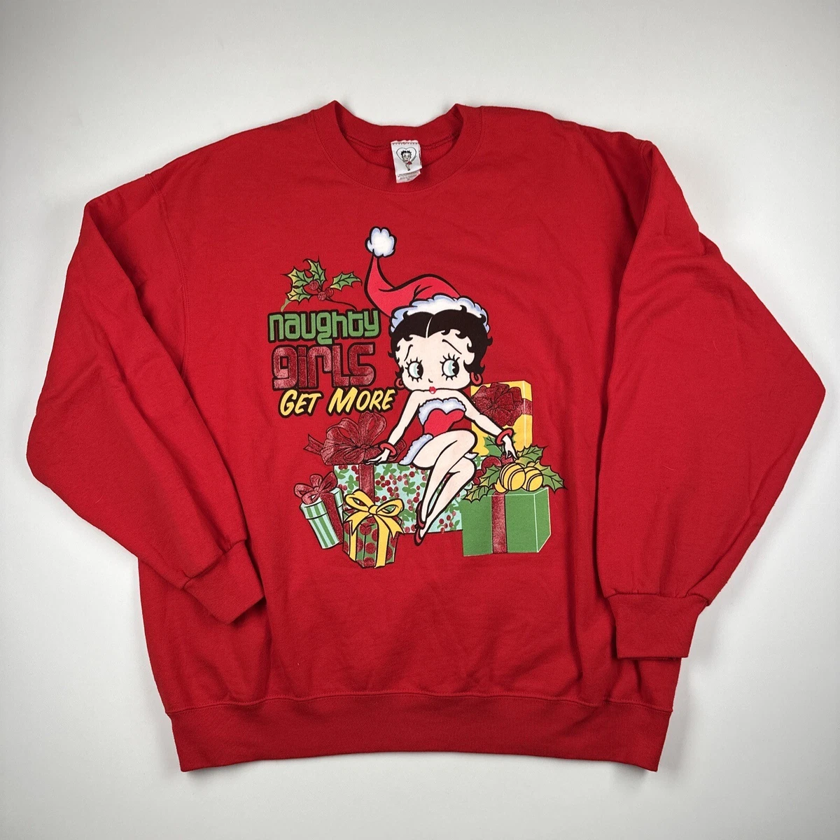 Red betty online boop crewneck