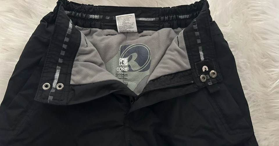 Ripzone Youth Core Snow Pants Size M Black 5000mm Waterproof Ski Snowboard - Image 4 of 4