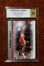 LEBRON JAMES 2003-04 Upper Deck Phenomenal Beginning #18 *CGS 10* RC Rookie Card. rookie card picture