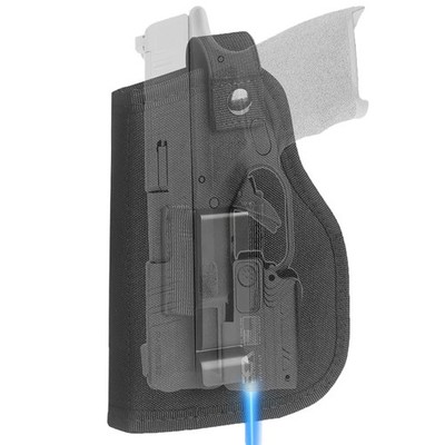 Concealed Carry Holster Fits Handgun with Light Laser Attachment Ambidextrous