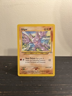 Pokémon TCG Gligar Neo Destiny Card 67/105 Unlimited Common LP
