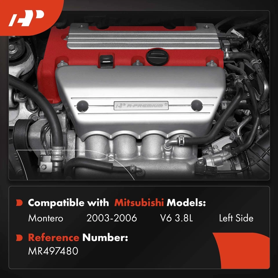 Coletor de escape esquerdo A-Premium para Mitsubishi Montero 2003 2004 2005 2006 3,8L - Imagem 2 de 4