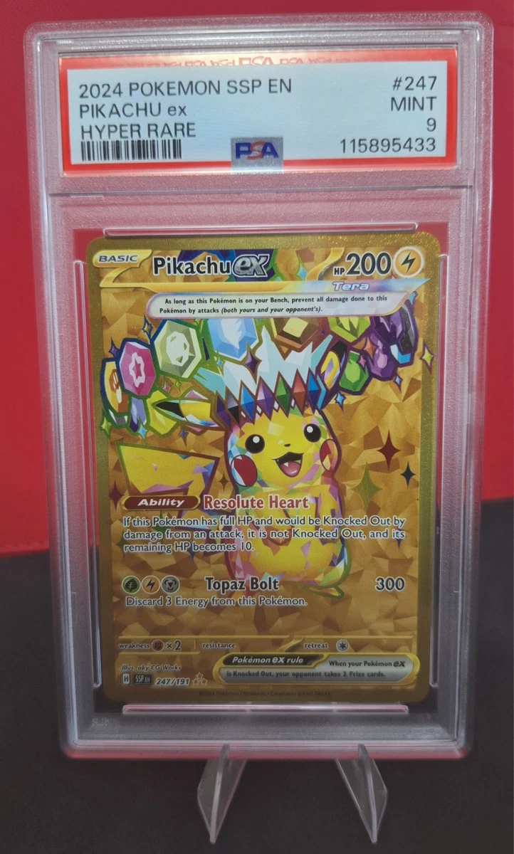 Pikachu Pokémon TCG Grade 9 Rare Individual Collectible Card Game