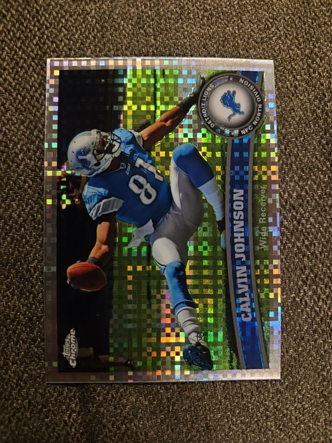 2011 Topps Chrome X-Fractor Calvin Johnson #8 HOF