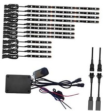 Top Neon Lighting Options for Motorcycles: Trends for 2025 12Pcs Motorcycle LED Light Kit Strips Multi-Color Accent Glow Neon Lights