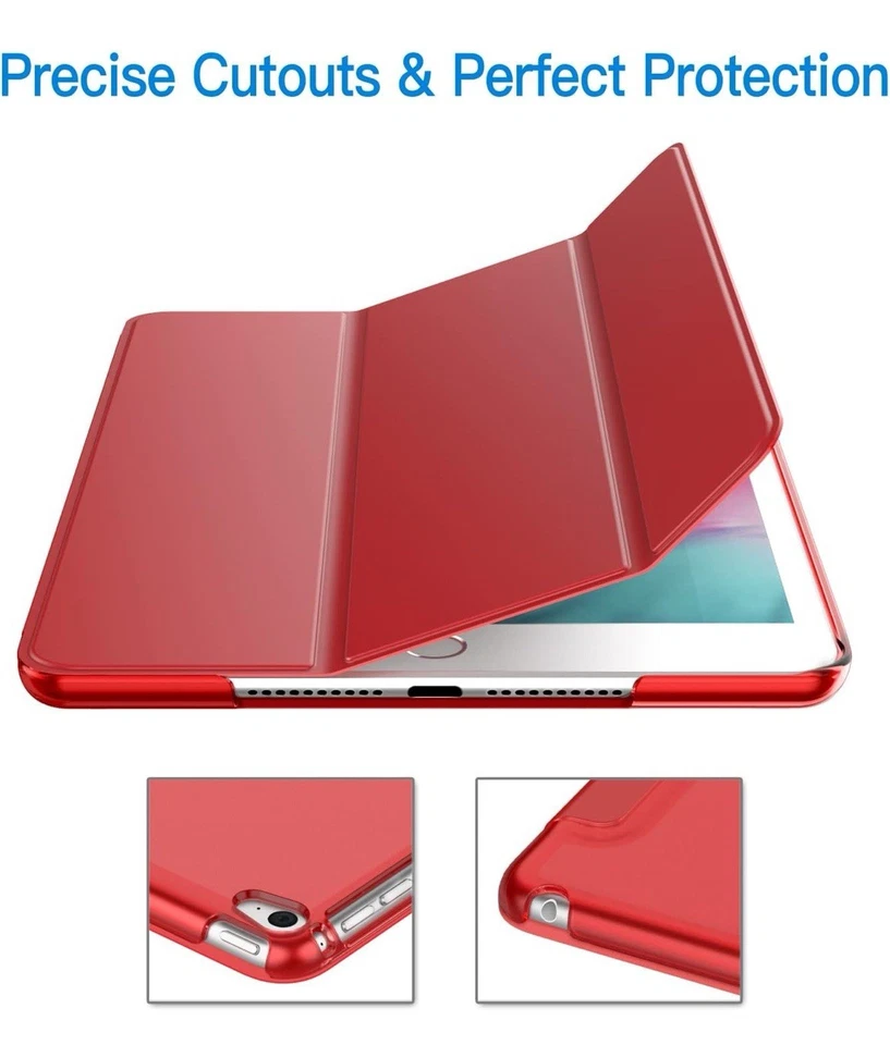 JETech Case for iPad mini 3,2,1, Smart Cover with Auto Sleep/Wake (Red) - Image 3 of 4