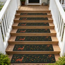 Outdoor Stair Treads 8 x 30 - 15-Pack Non Slip Stair Grip Tape for Wooden ...