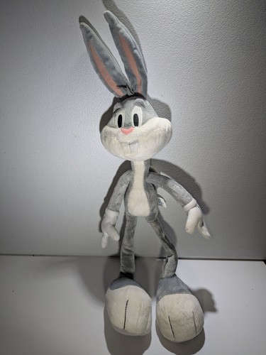 2012 Looney Tunes Show The Bridge Direct Flexible Bugs Bunny Plush 20” Stains