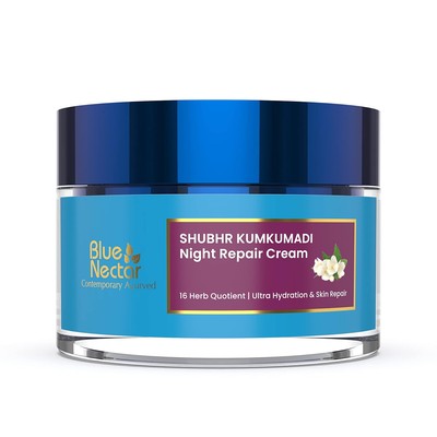 Blaue Nectar Kumkumadi Nachtcreme Für Alle Hauttypen 50g