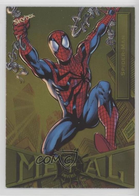2022 Upper Deck Marvel Metal Universe Yellow Light FX Spider-Man #64 0g14