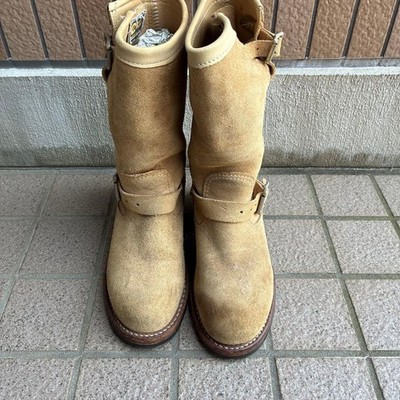 Chippewa suede engineer boots, size 5E, made in the USA. #0513