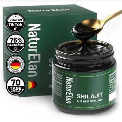 NaturElan Shilajit aus dem Himalaya, 35g, 100 % reines Shilajit-Harz