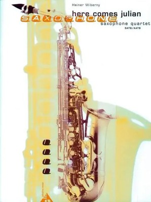 Here Comes Julian | Samba. 4 Saxophone (SATBar/AATBar). Partitur und Stimmen.
