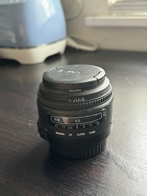 Sigma Super Wide II f/2.8 24mm Macro Lens Minolta MD Mount Hood & Caps