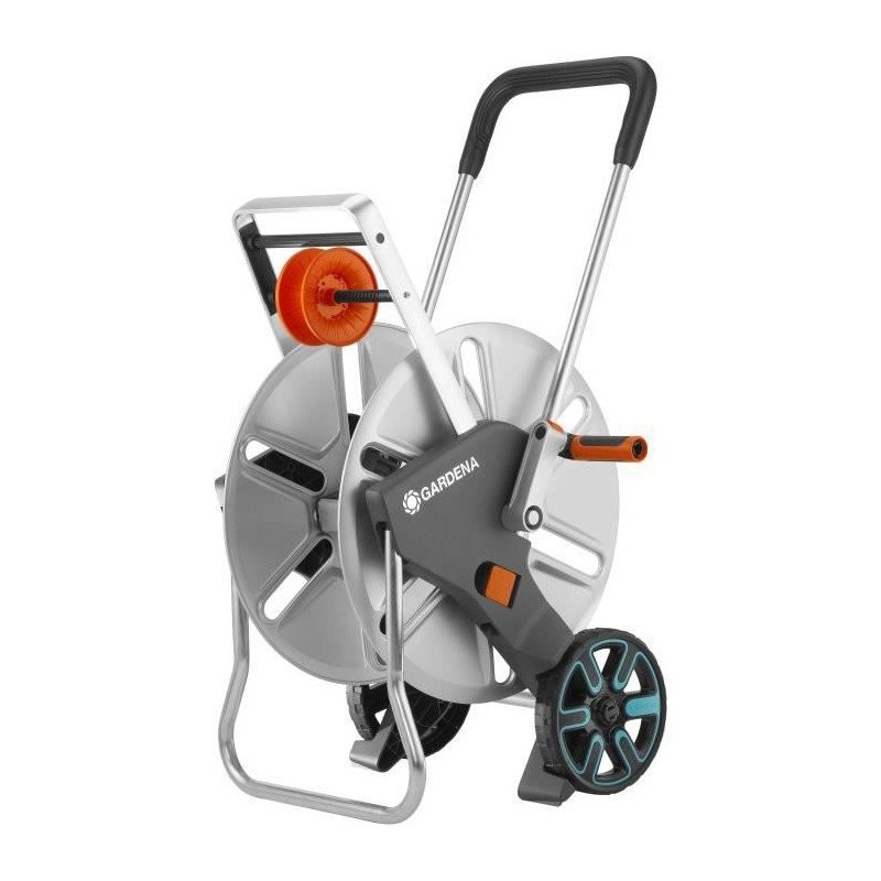 Dévidoir métal sur roues GARDENA CleverRoll L Easy avec manivelle pour grand jardin