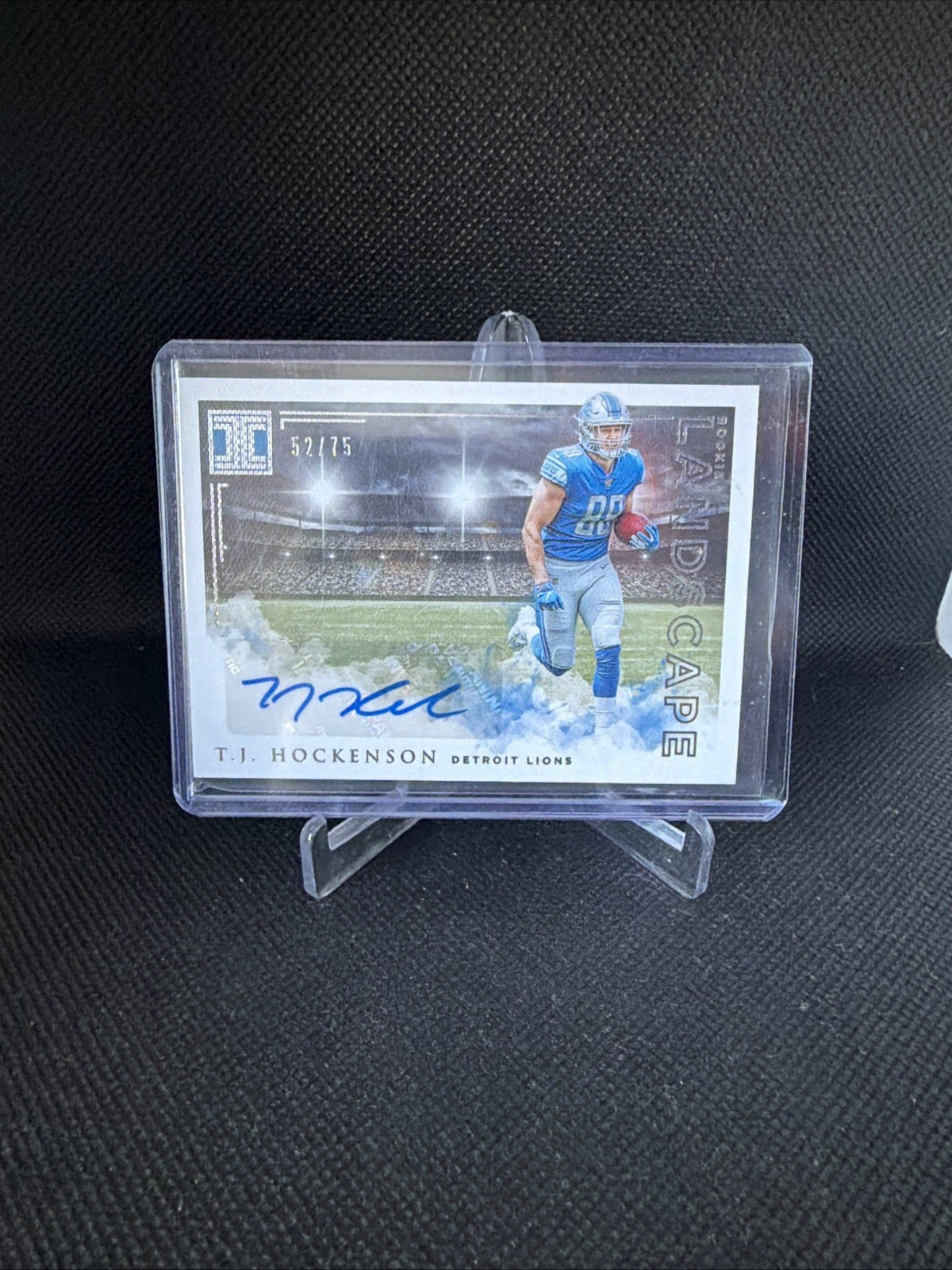 TJ Hockenson Panini Impeccable Rookie Landscape Autographs #RL16 Base