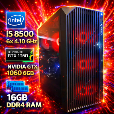 Gaming PC  - intel i5 6x 4,10GHz - NVIDIA GTX 1060 6GB - 1TB HDD + SSD  - Win 11