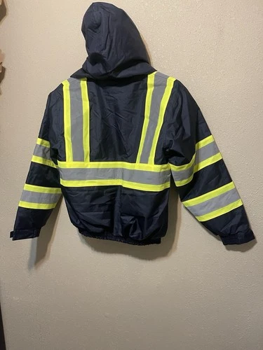 Riot Empire High Visibility Jacket 300yds Removable Hood Work Safety SZ L NEW image 5