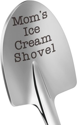 Funny Moms Ice Cream Shovel Spoon Engraved Kitchen Birthday Gift For Mother
