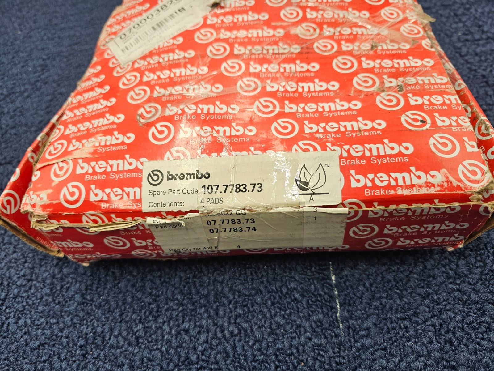 Brembo 70003826 Front Brake Pads With Sensor For 2016-2020 Ferrari 488 Spider