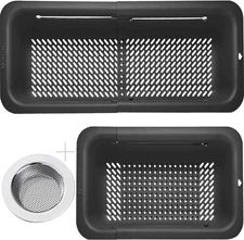Collapsible Colander and Strainer for Kitchen, Over the Sink Strainer Basket for