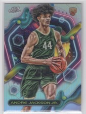 #183 2023-24 Topps Chrome Cosmic Refractor Andre Jackson Jr. Rookie Milwaukee