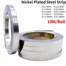 Nickel Plated Strip 18650 Li-ion Battery Nickel Sheet Plate Connector 0.1mm 0.2m