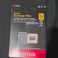 SanDisk Extreme PRO 512GB microSDXC UHS-I Card V30 U3 A2 w/ Adapter