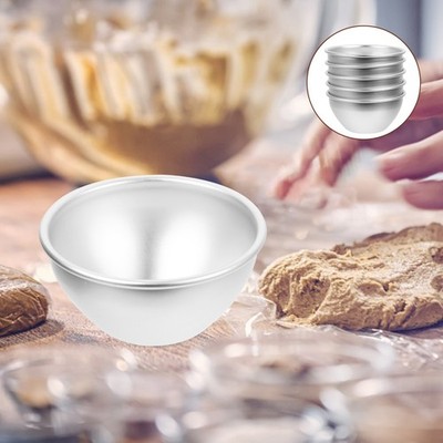 5pcs Eiertorte Pudding Schimmelpack Schokoladenkuchen Backwanne Metall Cupcake