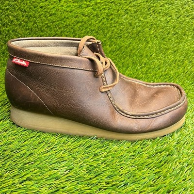Clarks Stinson Hi Mens Size 9 Brown Casual Classic Outdoor Leather Chukka Boots