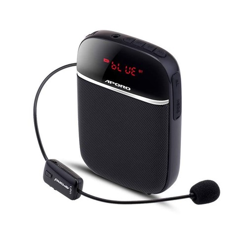 Bluetooth UHF Wireless Voice Amplifier Portable Megaphone Microphone Speaker - Picture 3 of 13
