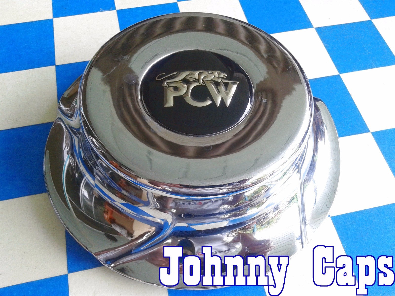 PCW Wheels [39] CHROME Center Caps # EMR-168 Custom Wheel Center Hub Cap (1)