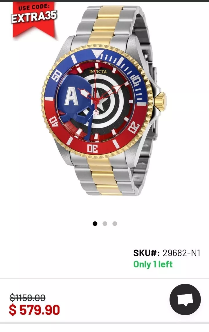 Invicta Marvel Captain America Quartz Mens Watch Philippines Ubuy