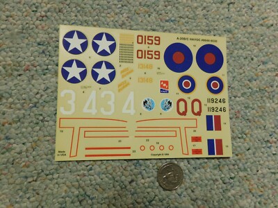 AMT Ertl decals 1/48 Kit# 8644 A-20B/C Havoc  S32