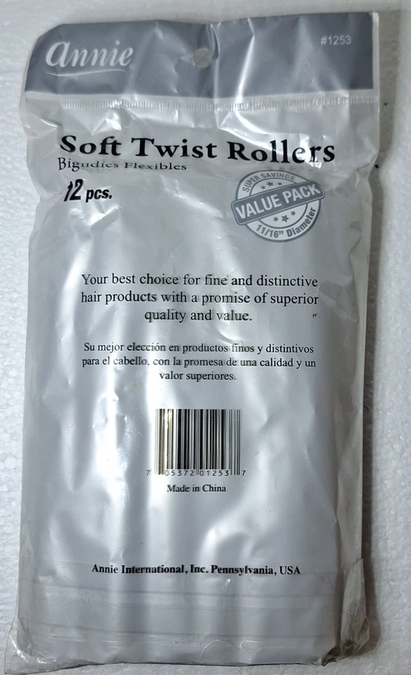 Annie Soft Twist Rollers 12ct - Image 2 of 2