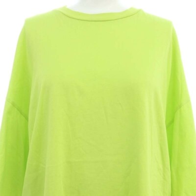 Enfold Men's S-LIKE T-shirt Half Sleeve Yellow Green Used Enfold Men's S-LIKE T-shirt Half Sleeve Yellow Green Used
