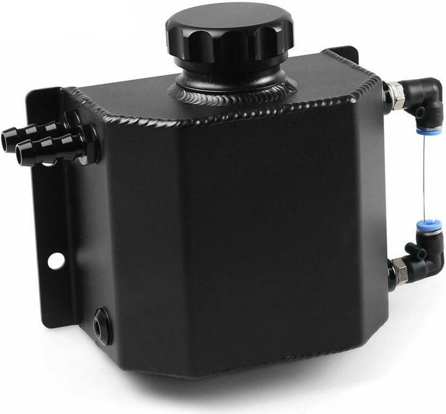 1L Aluminum Radiator Coolant Overflow Bottle Recovery Water Tank Reservoir Black