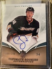 2010-11 Cam Fowler Panini Luxury Suite & UD Ultimate Auto RC Lot (2 Cards) Ducks
