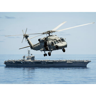 Militärischer USA SH-60F Sea Hawk-Hubschrauber großer Druck 46x61 cm